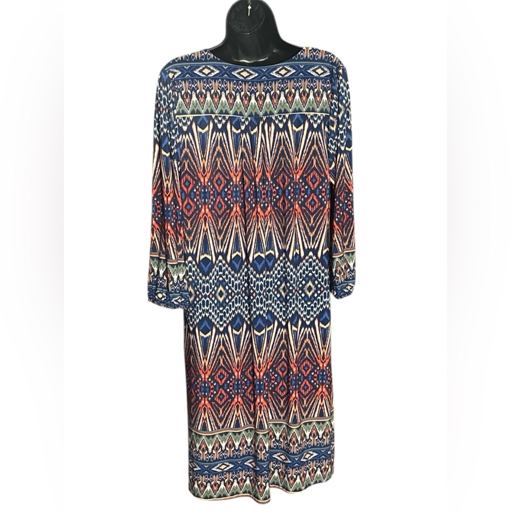 AUW Multicolored Geometric Print Dress - Picture 4 of 5
